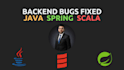 fix java, spring boot, scala backend and database issues