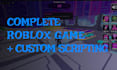 develop a complete roblox game with custom scripting