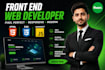 design and code your website front end using html css and java script