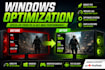 optimize and speed up your windows PC for gaming, remotely