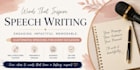 write a professional speech that inspires