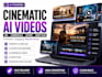 create cinematic ai video ads commerical ai history video ai documentary creator