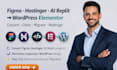 convert clone lovable figma hostinger ai replit to elementor wordpress website
