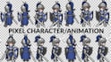 do pixel art sprite sheet and animation, pixel art character, pixel animation