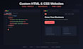 create responsive HTML CSS website design