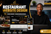 do website design and web development for modern restaurant website design