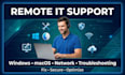 troubleshoot windows, mac, wifi, printer, and software issues
