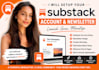 fully setup substack account substack newsletter subsatck promotion