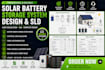 design solar battery storage system, electrical load calculation and sld