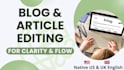 professionally edit your blog posts and articles