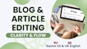 professionally edit your blog posts and articles