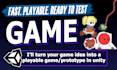 develop a playable 2d game prototype in unity