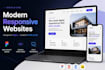 design and code a modern responsive website in figma HTML CSS