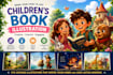 create 3d pixar style childrens book illustrations
