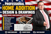 create basement finishing and attic conversion permit drawings