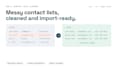 clean, deduplicate and format your CRM or contact list data