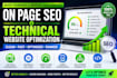 do on page SEO and technical website optimization