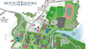 design campus map, university map, school map, wayfinding map, 2d 3d map