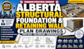 do alberta structural foundation retaining wall plan drawing