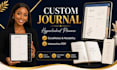 design custom journal, hyperlinked planner, goodnotes digital notebook