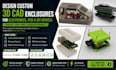design custom 3d cad enclosures for electronics, pcb and iot devices