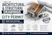 do architectural, structural drawings for city permit