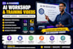 create ai workshop, training, course, and elearning videos