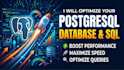 optimise your postgresql database and sql queries