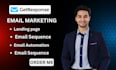 setup getresponse landing page email sequence email automation