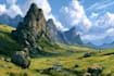 paint landscape in oil painting