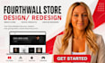 do fourthwall website design fourthwall store merch store, pod setup fourthwall