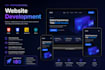 build a responsive HTML CSS java script website with modern UI