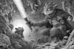 create darkart,black white artwork,occult,deathmetal artwork