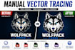 manually vector trace and redraw your logo to vector