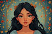 illustrate unique disney portrait painting