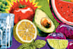 create a food pop art illustration