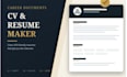 design an editable ats resume and professional cv template