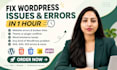 fix wordpress issues, wordpress bug fix,fix wordpress error