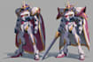 create anime inspired mecha character artwork