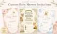 design elegant custom baby shower invitations