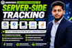 set up meta pixel, facebook conversion API, ga4 and GTM server side tracking