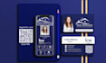 design clickable digital , physical card, and vcard with qr code
