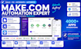 fix make com, setup make automation, make integration, make com expert