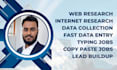 do fastest and top notch internet research, web research and data collection