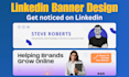 design a premium and professional linkedin banner