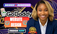 godaddy website design godaddy website redesign, develop godaddy website