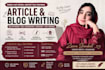 write academic research article
