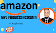 do amazon fba private label product research