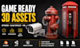 create game ready 3d game assets in blender