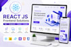 create a responsive react js frontend website